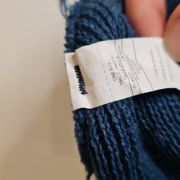 DC Dark Teal Ribbed Beanie One Size - Picture 2 of 2